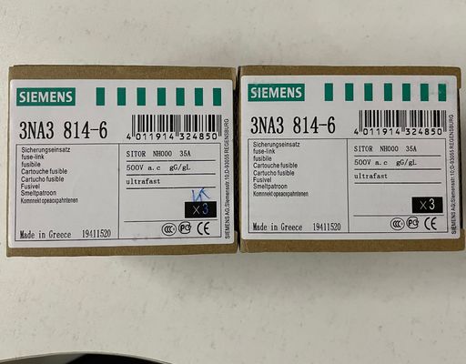 Siemens 3NA3814-6 плавкий предохранитель низкого напряжения HRC для измерительного диапазона 30 бар и овального фланца во время работы