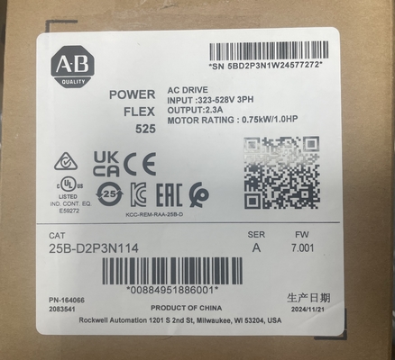 Регулируемый привод переменной частоты Allen-Bradley 25B-D017N114
