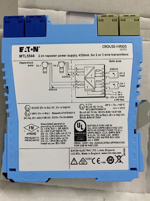 MTL5544 Eaton MTL 2 Channel Zener Barrier Repeater питания