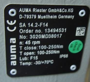 SAR 14.2-F14 AUMA SAR 07.2    SAR 14.6 Части привода AUMA
