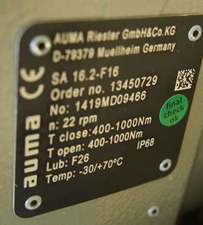 SA16.2-F16 AUMA Multi Turn Actuator SA 07.2 SA 16.2/SAR 07.2 SAR 16.2 С управлением приводом AM 01.1/AM 02.1