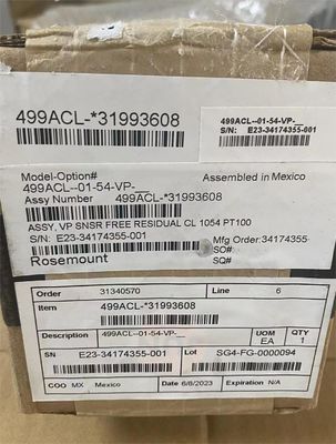 Emerson Rosemount PH Sensors 499ACL-01-54-VP 499ACL Бесплатный хлорный датчик