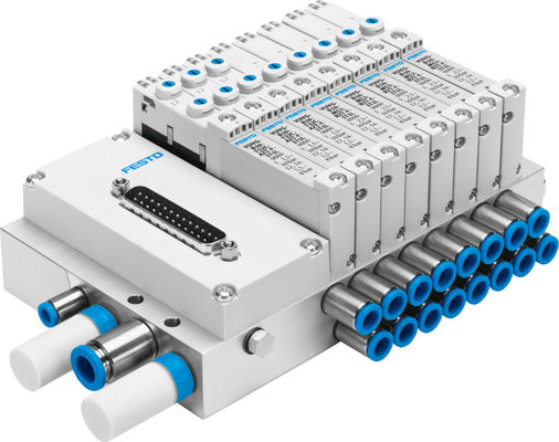 Festo VTUG-10-VRPT-B1T-Q10B-UB-QH6SU-16K+TTSC клапанный коллектор VTUG с многоприцепным розеткой или подключением полевой шины