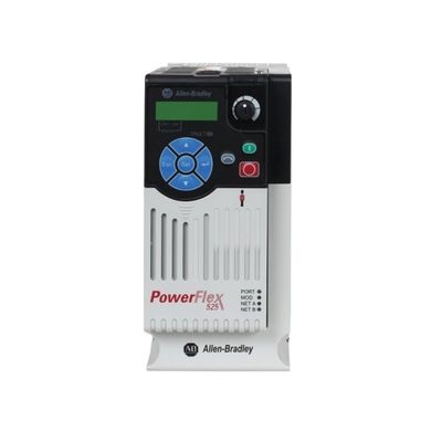 Allen-Bradley 25B-D2P3N114 PowerFlex 525 AC Drive Adjustable Frequency Minimal Heat Generation 2.5ms Step Response