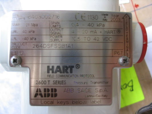 ABB 264DSFSSB1A1 2600 T серии передатчик давления NAMUR Монтаж и FDI-/FDT-технология для оптимального управления процессом