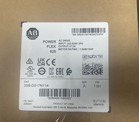 Allen-Bradley 25B-D017N114 Регулируемый частотный привод с диапазоном выхода ± 10V 0...20 mA Скорость процессора 1,4 ГГц