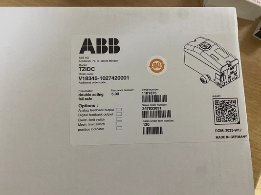 ABB V18345-1027420001 Электропневматический позиционер с сертификацией ATEX