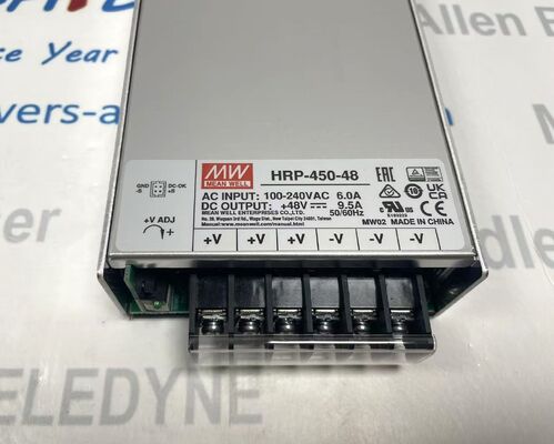Средний скважина HRP-450-48 48Vdc 9,5A ПФК источник питания 8 Аналоговые выходы компактные 100 мм х 100 мм х 100 мм Размер