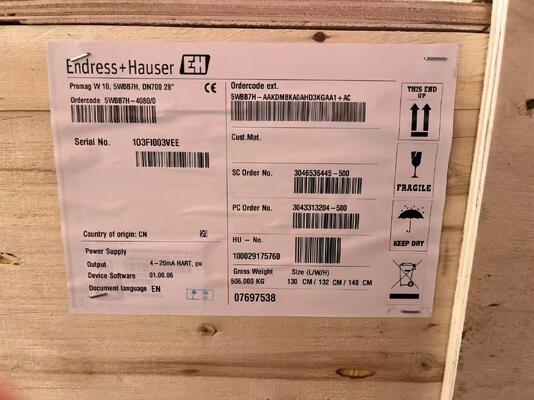 Endress Hauser 5WBB7H-4080/0 Высокоточный датчик давления